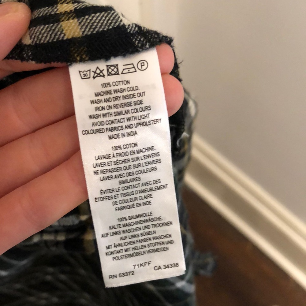 French Connection Plaid Flannel Button Shirt Dress - image 8